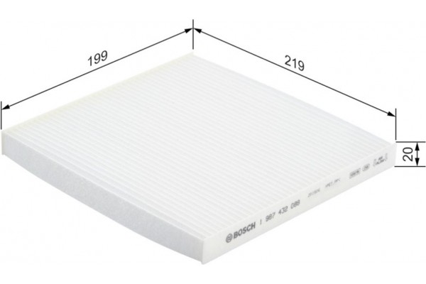 Bosch Φίλτρο, Αέρας Εσωτερικού Χώρου - 1 987 432 088