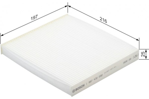 Bosch Φίλτρο, Αέρας Εσωτερικού Χώρου - 1 987 432 092