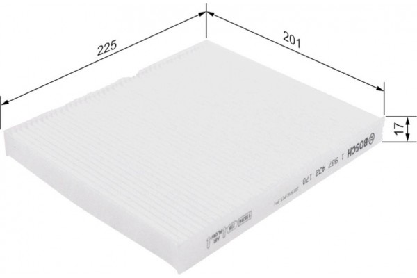 Bosch Φίλτρο, Αέρας Εσωτερικού Χώρου - 1 987 432 170