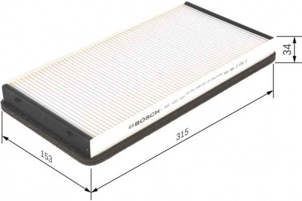 Bosch Φίλτρο, Αέρας Εσωτερικού Χώρου - 1 987 432 200