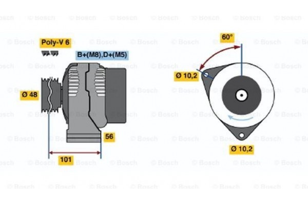 Bosch Γεννήτρια - 0 123 320 044