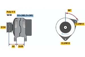 Bosch Γεννήτρια - 0 124 425 028