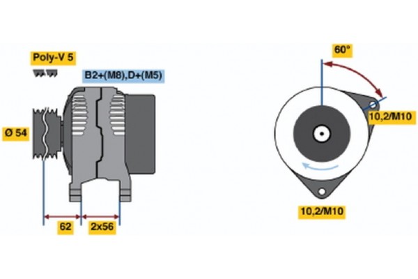 Bosch Γεννήτρια - 0 124 425 028