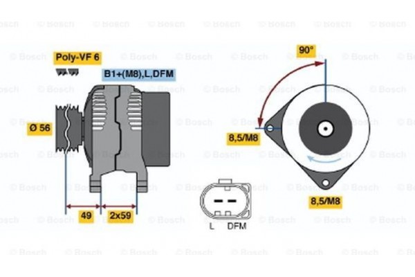 Bosch Γεννήτρια - 0 124 515 010