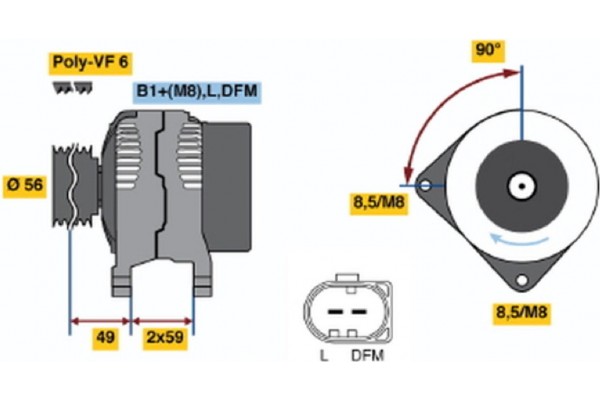 Bosch Γεννήτρια - 0 124 515 010