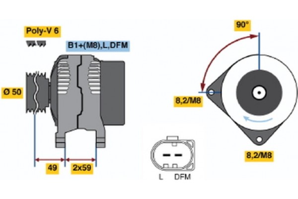Bosch Γεννήτρια - 0 124 325 013