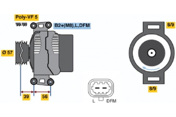 Bosch Γεννήτρια - 0 124 425 040