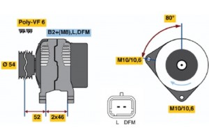 Bosch Γεννήτρια - 0 124 525 035