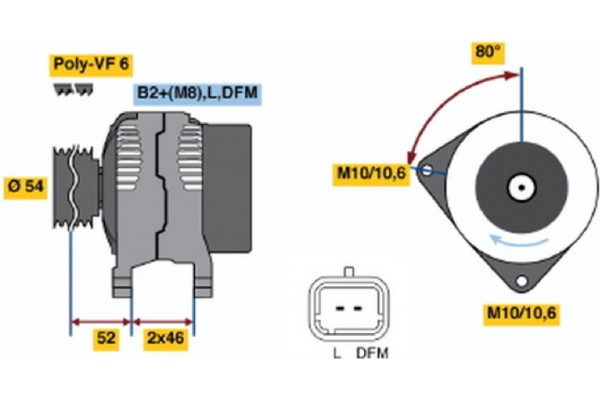 Bosch Γεννήτρια - 0 124 525 035