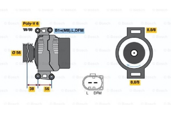 Bosch Γεννήτρια - 0 124 525 088