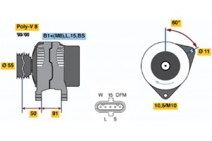 Bosch Γεννήτρια - 0 124 655 005