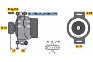 Bosch Γεννήτρια - 0 124 555 008