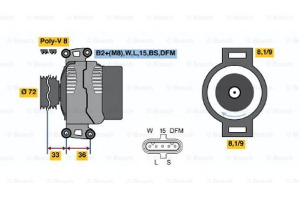 Bosch Γεννήτρια - 0 124 655 007