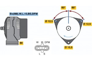 Bosch Γεννήτρια - 0 124 555 041