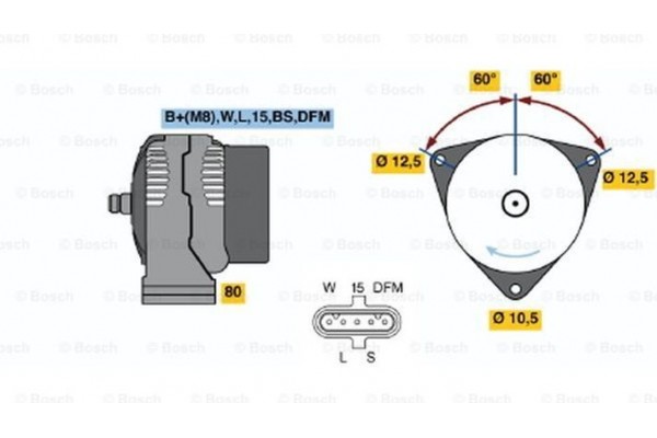 Bosch Γεννήτρια - 0 124 555 041