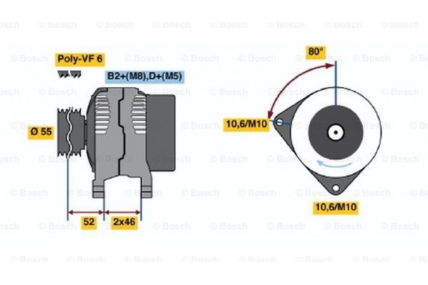 Bosch Γεννήτρια - 0 124 615 027