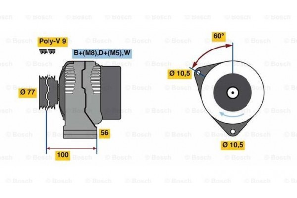 Bosch Γεννήτρια - 0 124 615 057