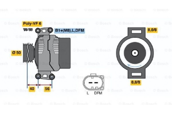 Bosch Γεννήτρια - 0 124 625 006