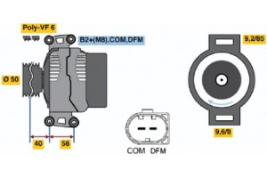 Bosch Γεννήτρια - 0 124 625 045