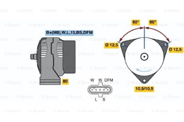 Bosch Γεννήτρια - 0 124 655 025