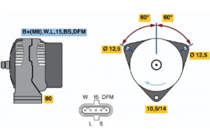 Bosch Γεννήτρια - 0 124 655 039