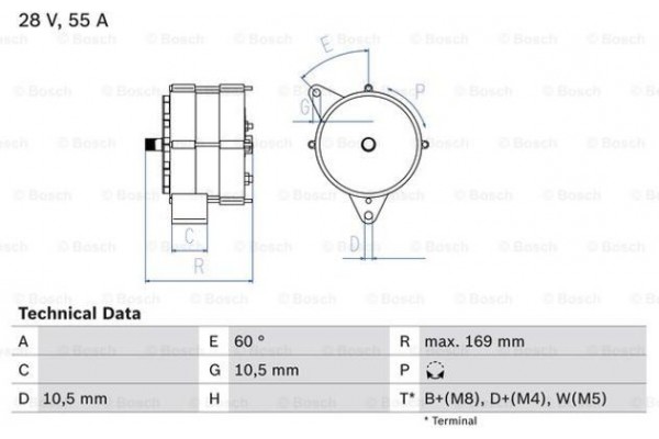 Bosch Γεννήτρια - 0 986 034 070