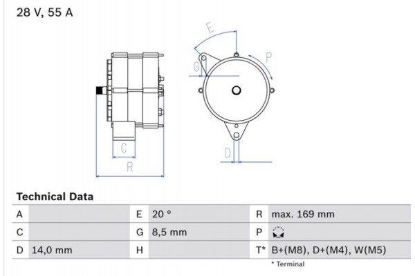 Bosch Γεννήτρια - 0 986 034 370