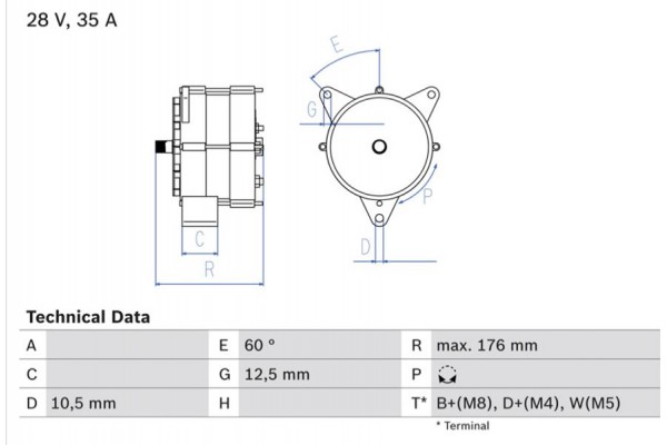 Bosch Γεννήτρια - 0 986 037 440