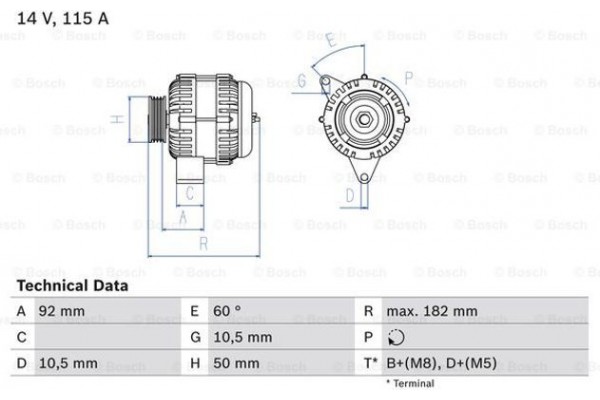 Bosch Γεννήτρια - 0 986 037 990