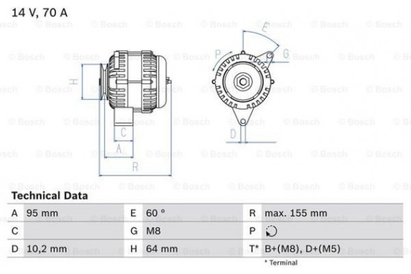 Bosch Γεννήτρια - 0 986 038 730