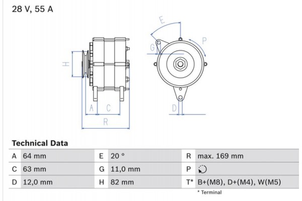 Bosch Γεννήτρια - 0 986 039 130