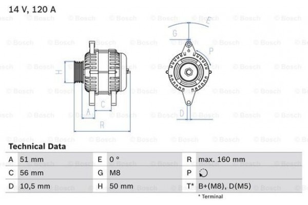 Bosch Γεννήτρια - 0 986 039 240