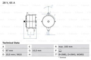 Bosch Γεννήτρια - 0 986 039 490