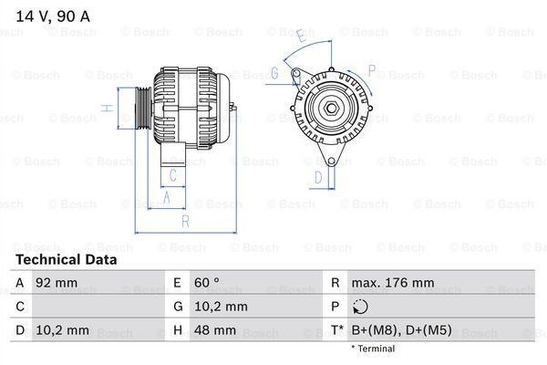 Bosch Γεννήτρια - 0 986 039 740