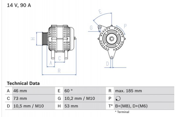 Bosch Γεννήτρια - 0 986 040 380