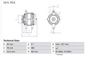 Bosch Γεννήτρια - 0 986 040 850