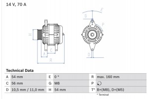 Bosch Γεννήτρια - 0 986 041 260
