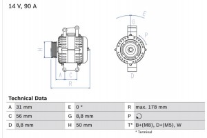 Bosch Γεννήτρια - 0 986 041 530