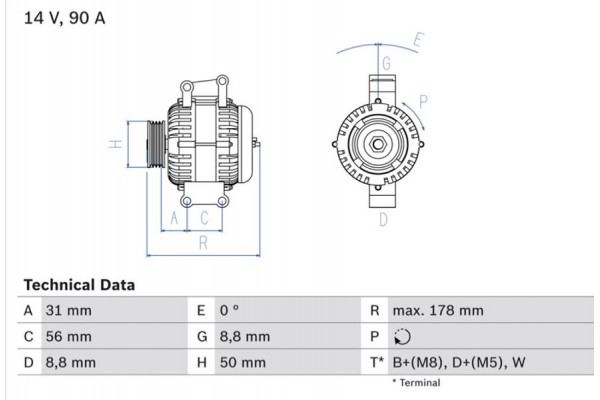 Bosch Γεννήτρια - 0 986 041 530