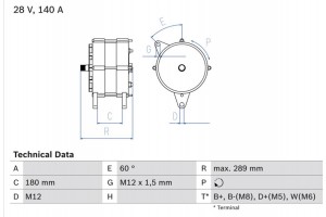 Bosch Γεννήτρια - 0 986 041 640