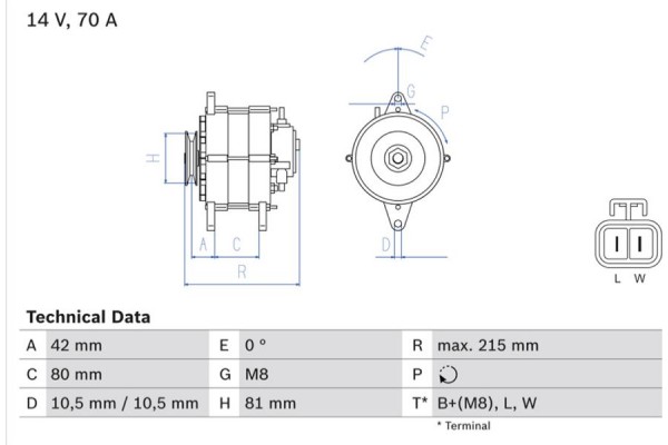 Bosch Γεννήτρια - 0 986 041 790