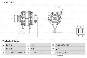 Bosch Γεννήτρια - 0 986 042 291