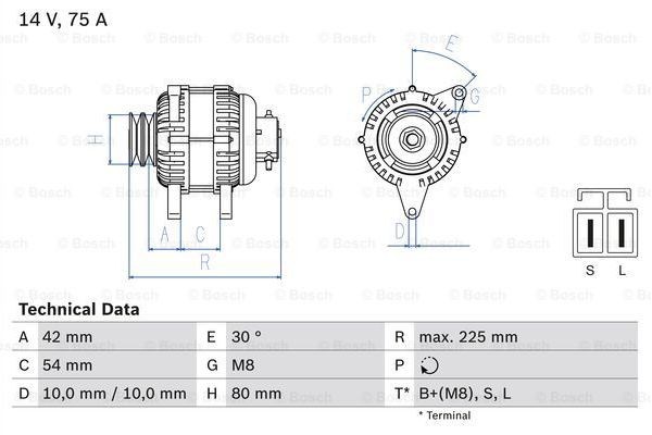 Bosch Γεννήτρια - 0 986 042 291