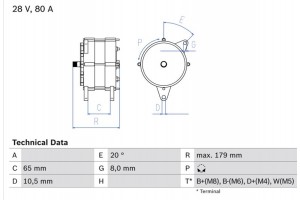 Bosch Γεννήτρια - 0 986 042 350