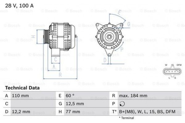 Bosch Γεννήτρια - 0 986 042 390