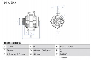Bosch Γεννήτρια - 0 986 042 530