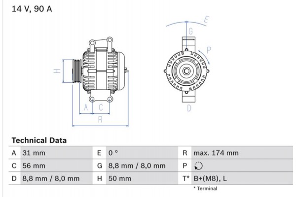 Bosch Γεννήτρια - 0 986 042 530