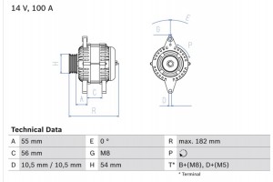 Bosch Γεννήτρια - 0 986 042 740