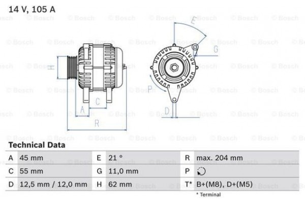 Bosch Γεννήτρια - 0 986 042 780