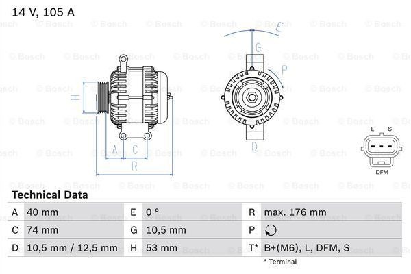 Bosch Γεννήτρια - 0 986 042 790